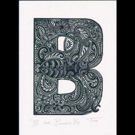 B for Bumble Bee Print